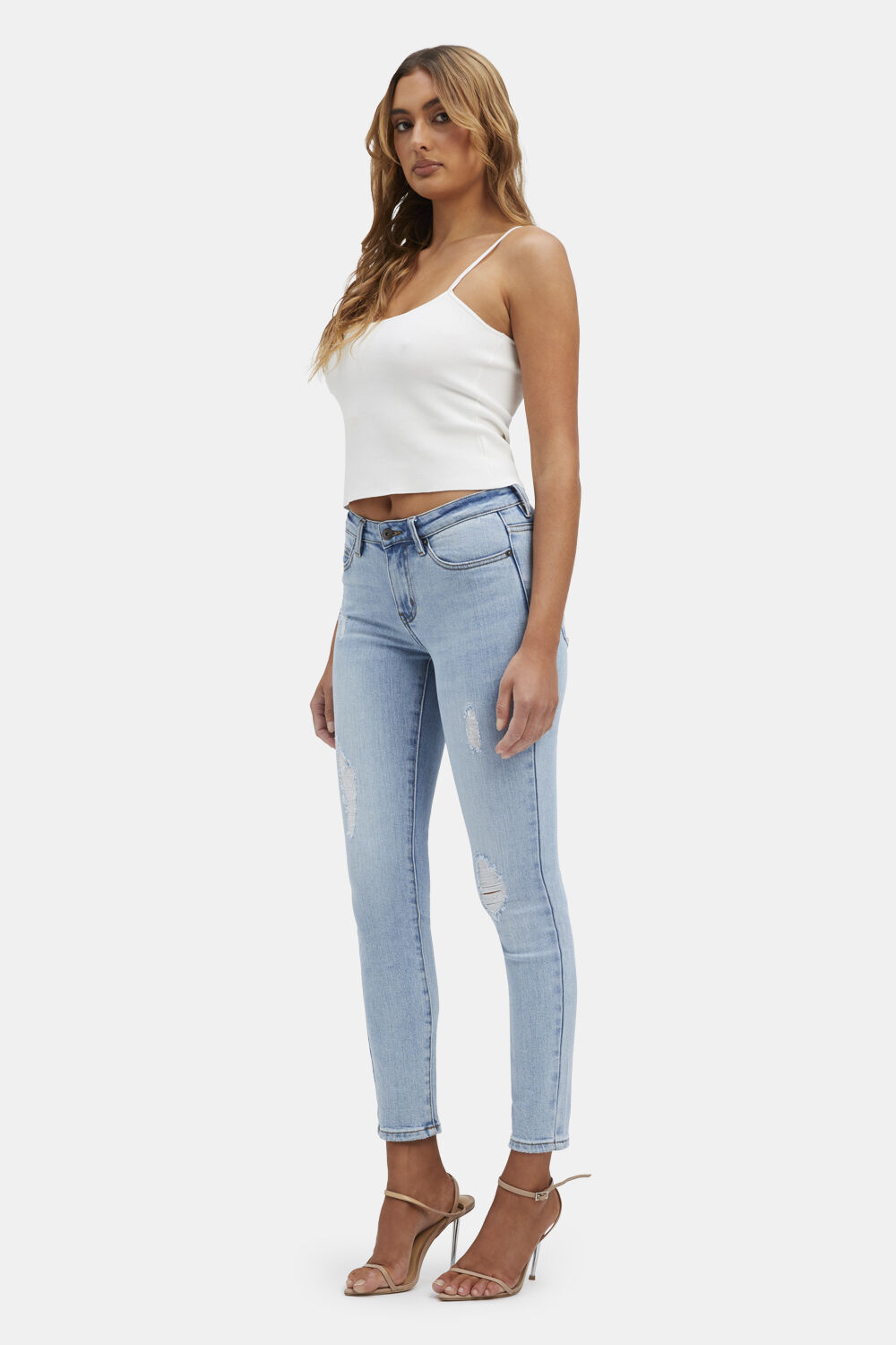 KATE LOW RISE JEAN in colour NIGHTSHADOW BLUE
