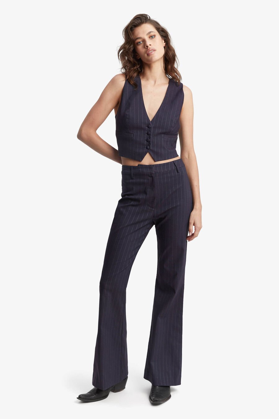 Halifax Pin Stripe Flare Pant
