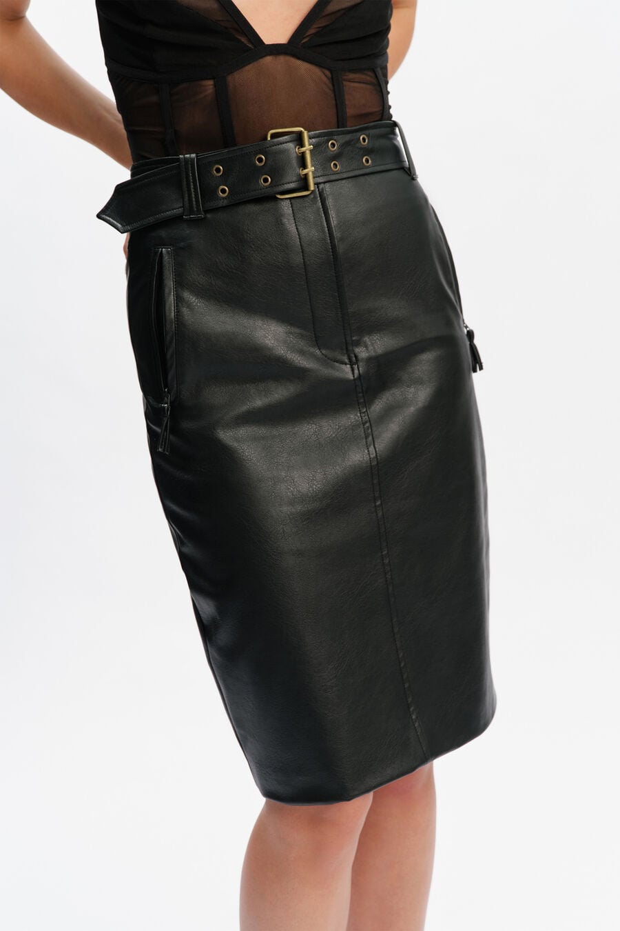 Lavelle Vegan Leather Skirt