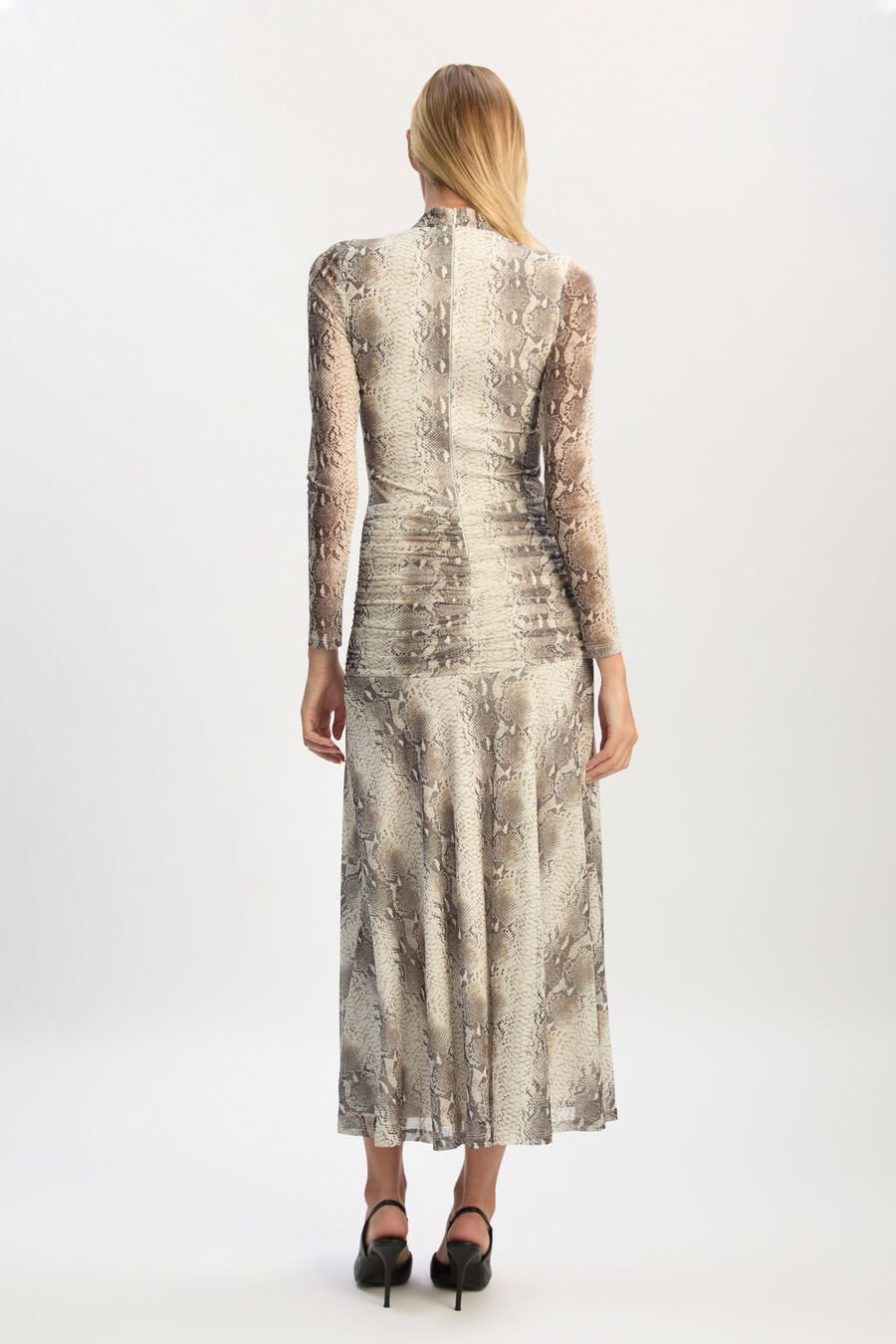 Lea Printed Mesh Dress