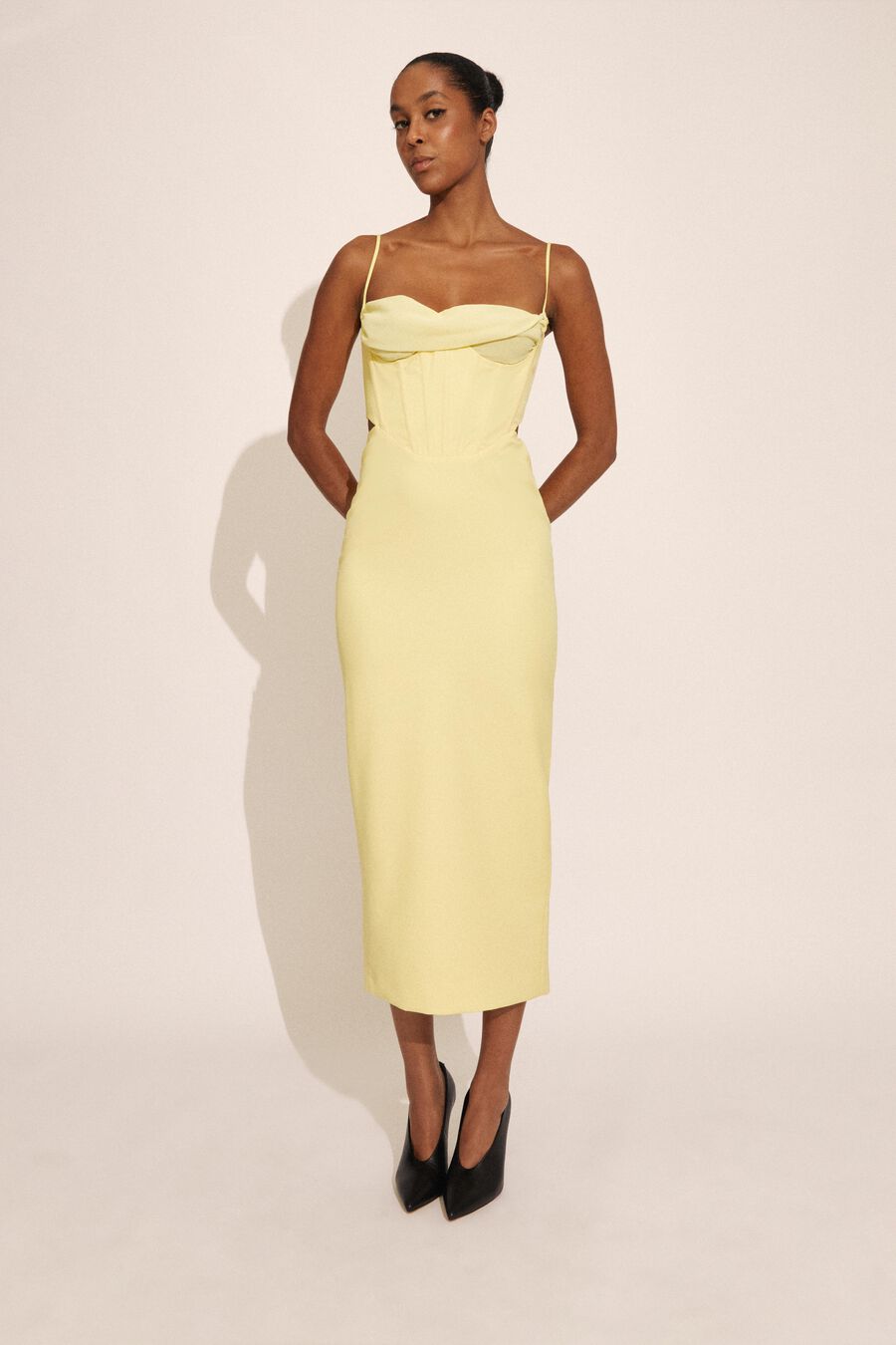 MARTINI MIDI DRESS in colour LIMONCELLO