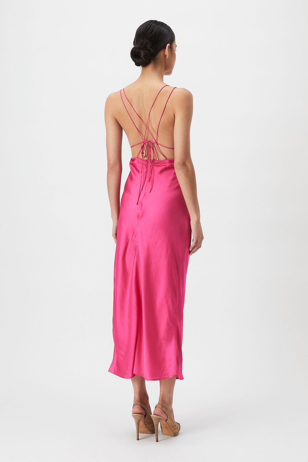 Topshop pink satin dress 2025
