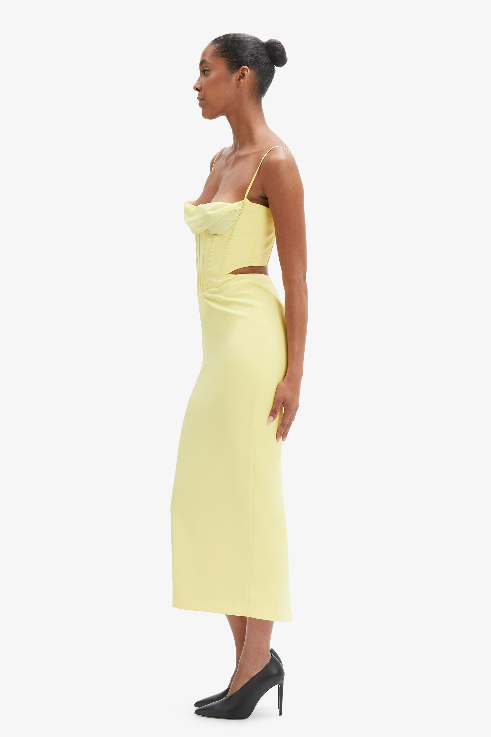 Martini Midi Dress In Limoncello | Bardot