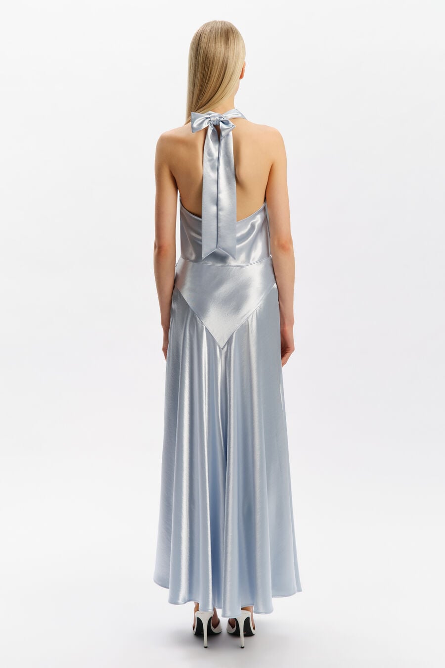 TONI FULL MAXI SKIRT in colour Soft Blue