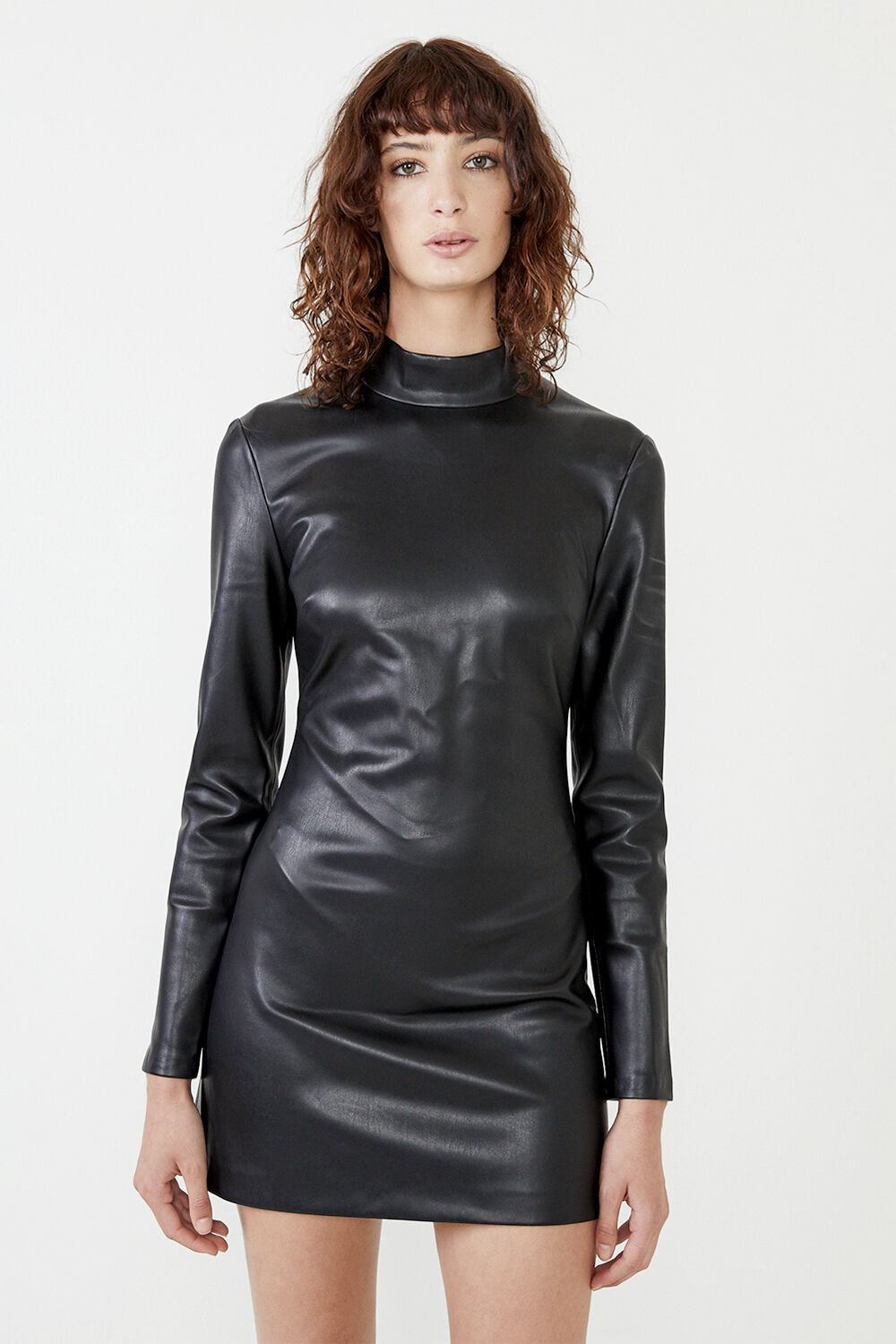 Soft leather dress cheap