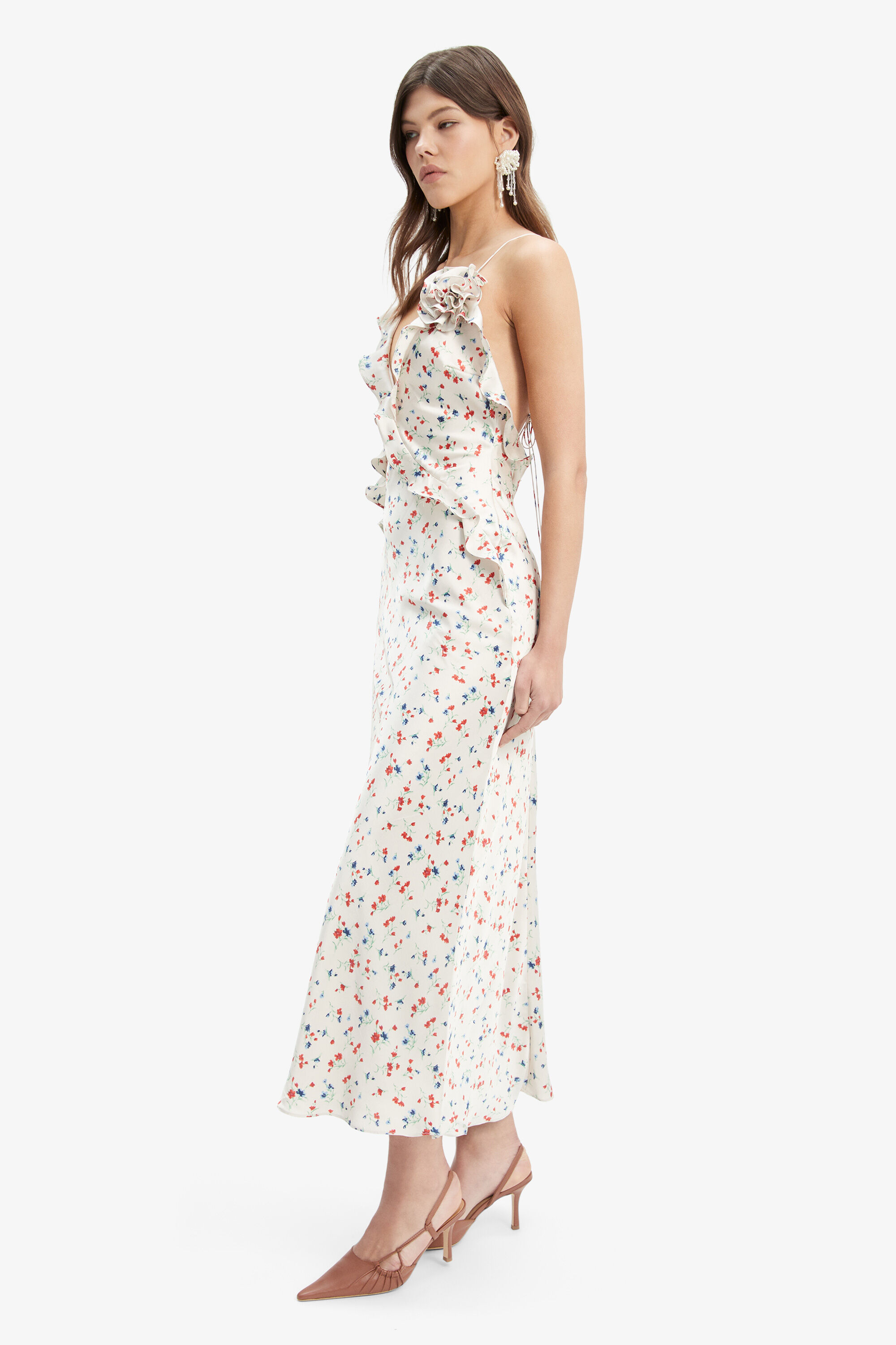 Bardot ditsy dress clearance