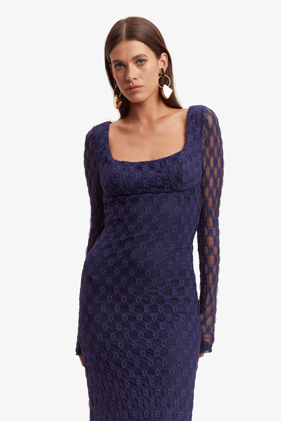 ADONI LACE MIDI DRESS