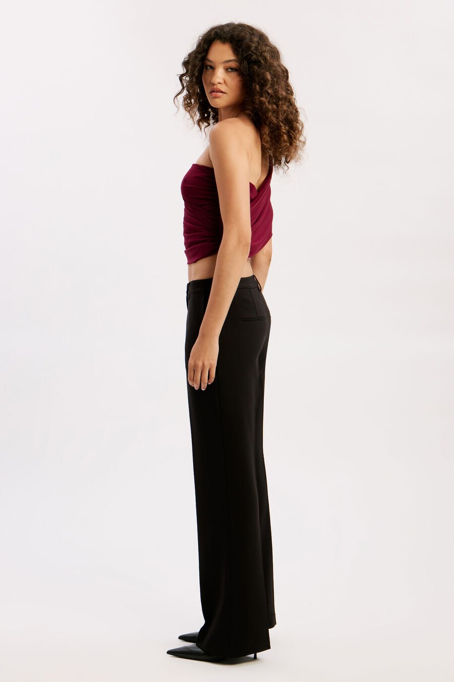 Harley One Shoulder Mesh Top