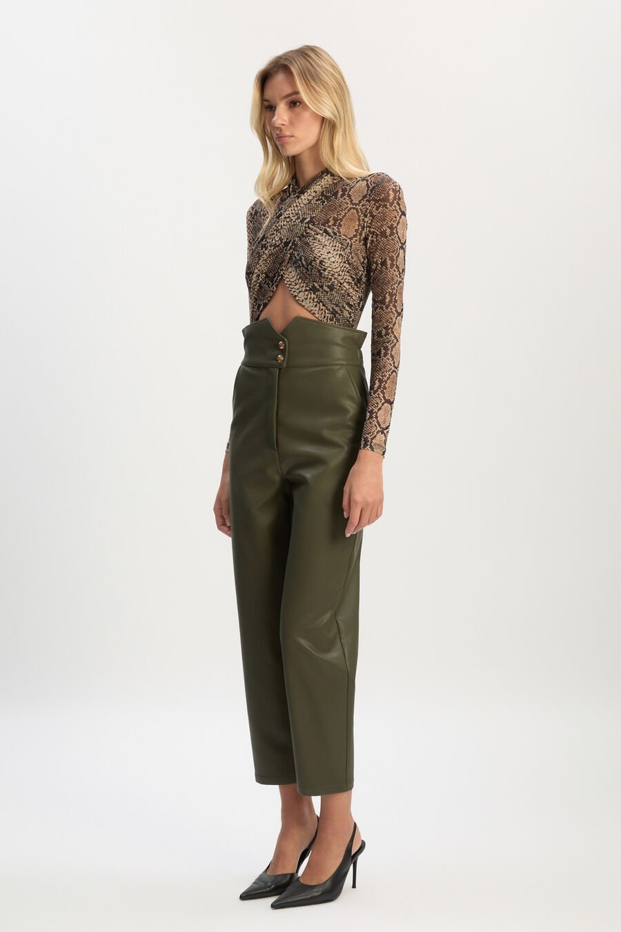 Aliyah Printed Wrap Bodysuit