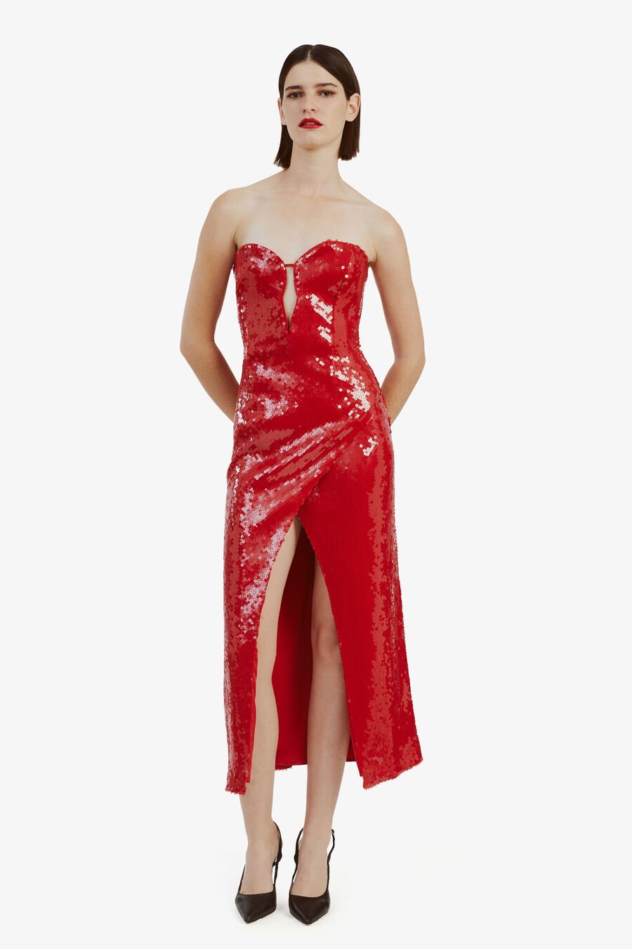 Antigone Sequin Midi Dress