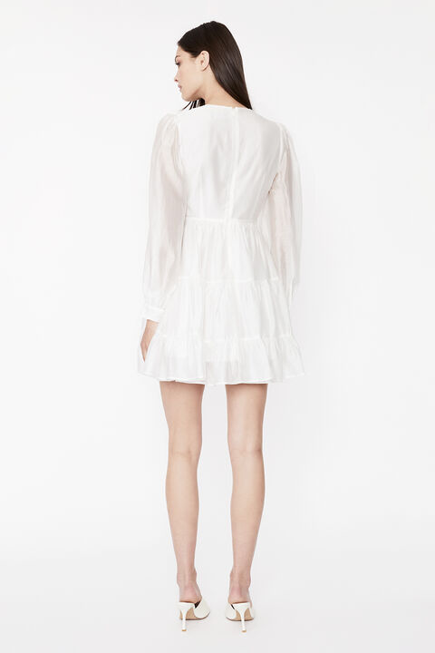 HARLOW MINI DRESS in colour CLOUD DANCER