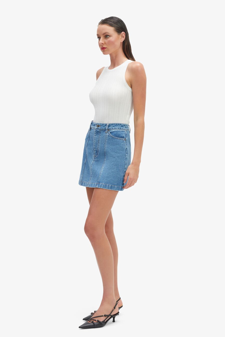 Cairo Denim Mini Skirt