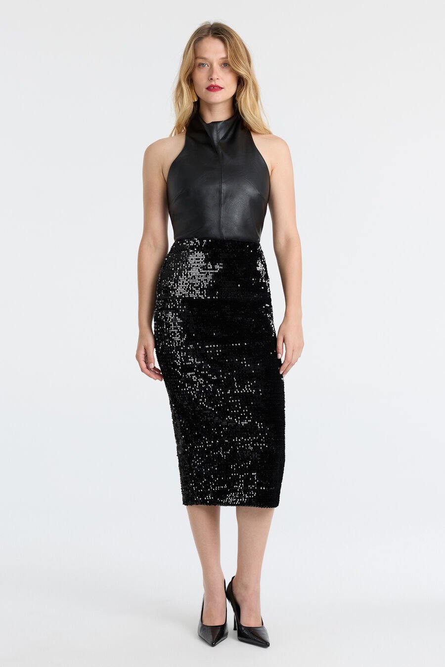 Gina Vegan Leather Top