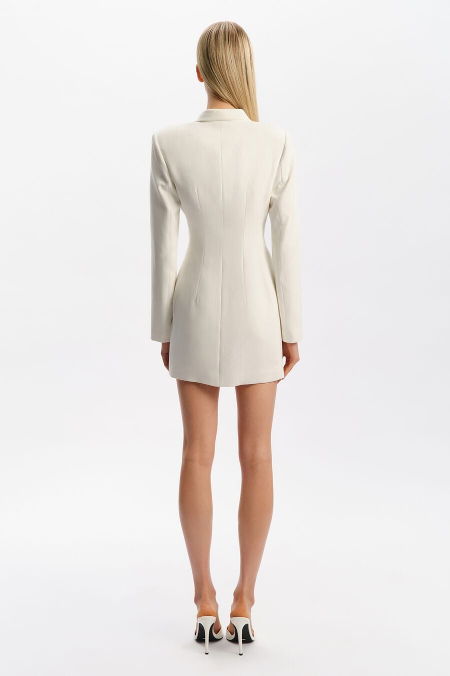 BIANCA BLAZER MINI DRESS in colour Orchid White