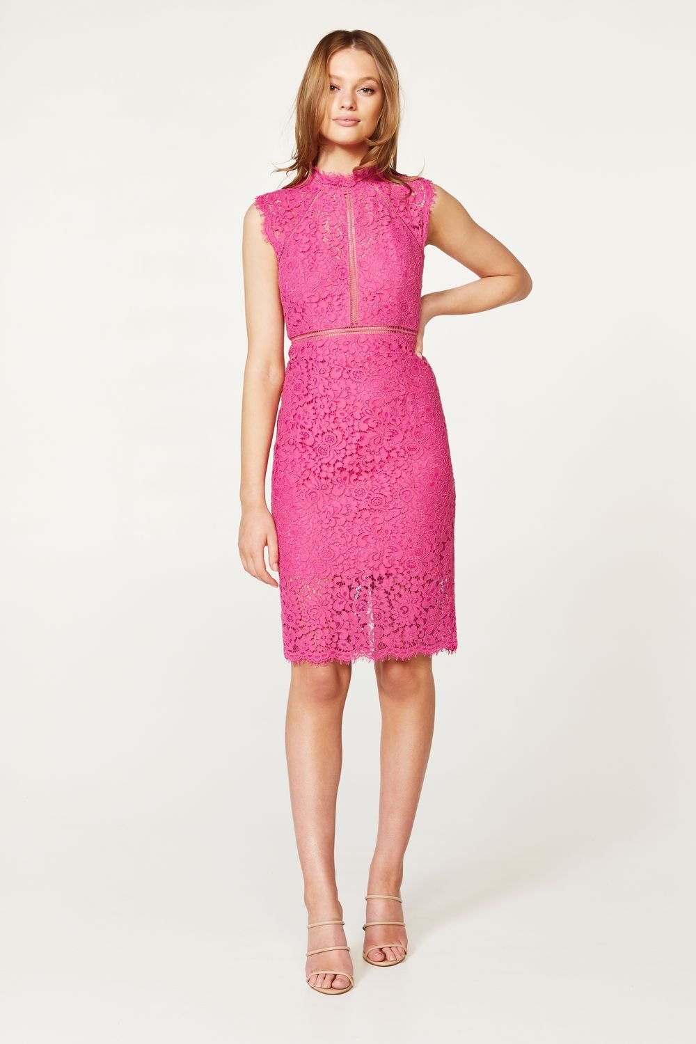 LACE PANEL DRESS
