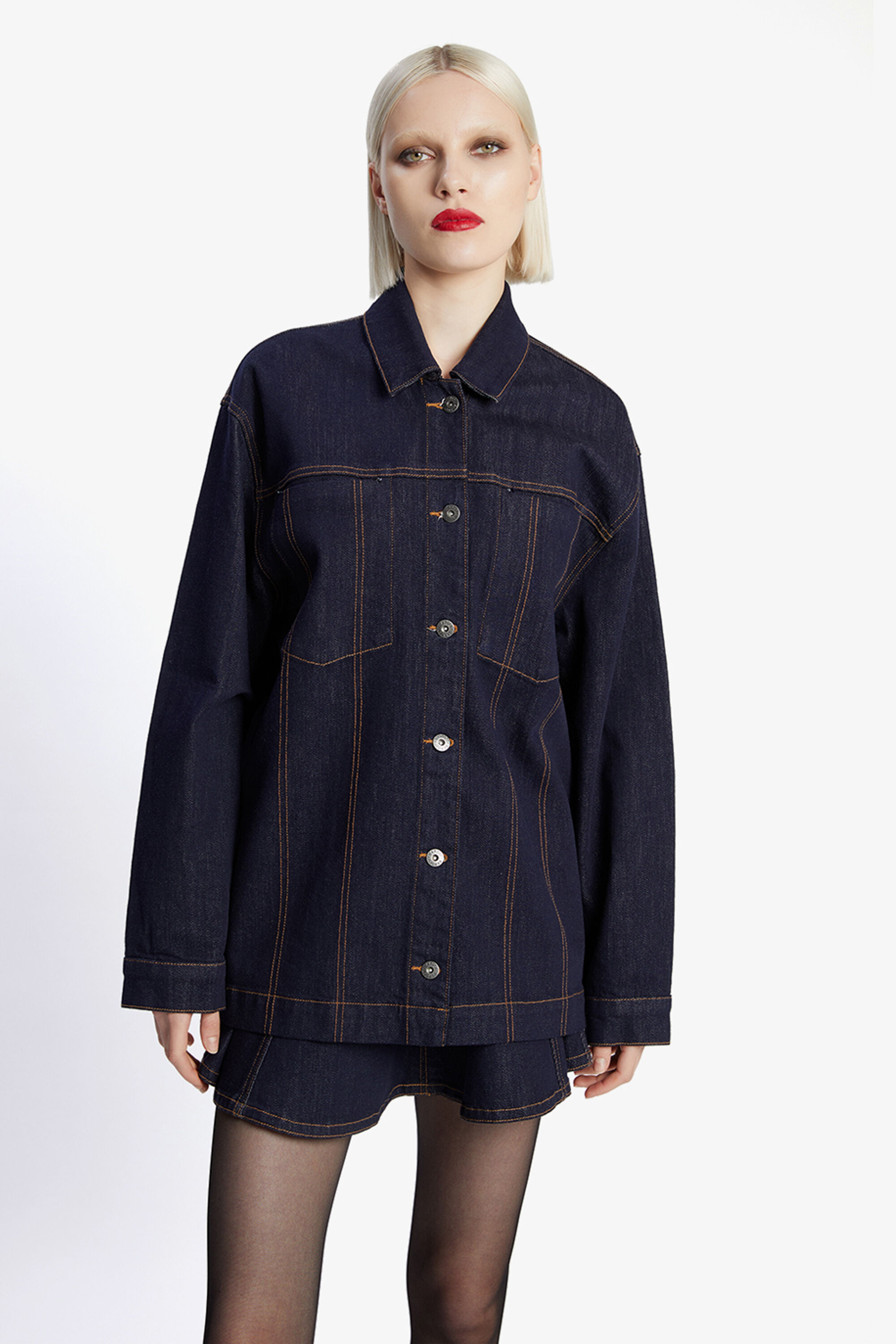 12OZ DENIM BACK CUTOUT SHORT JACKET – THE SHOP YOHJI YAMAMOTO