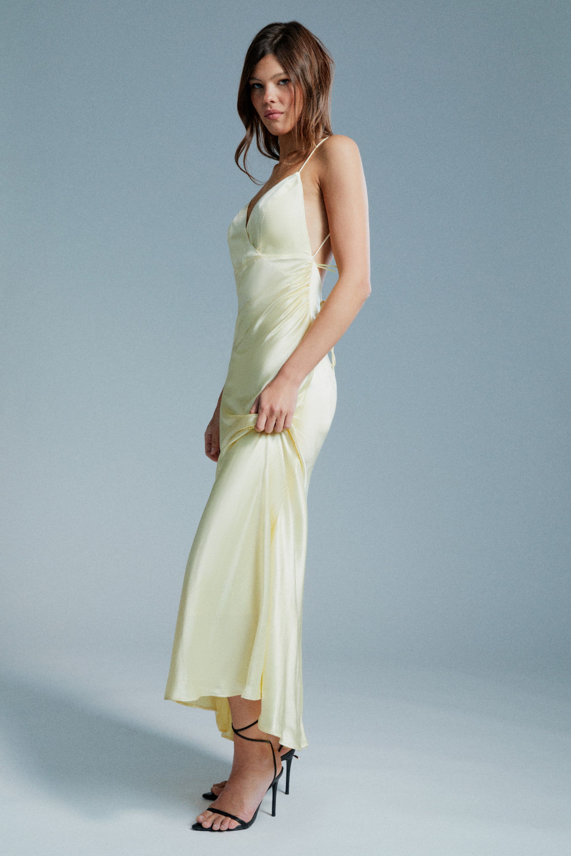 Peacocks yellow bardot dress sales
