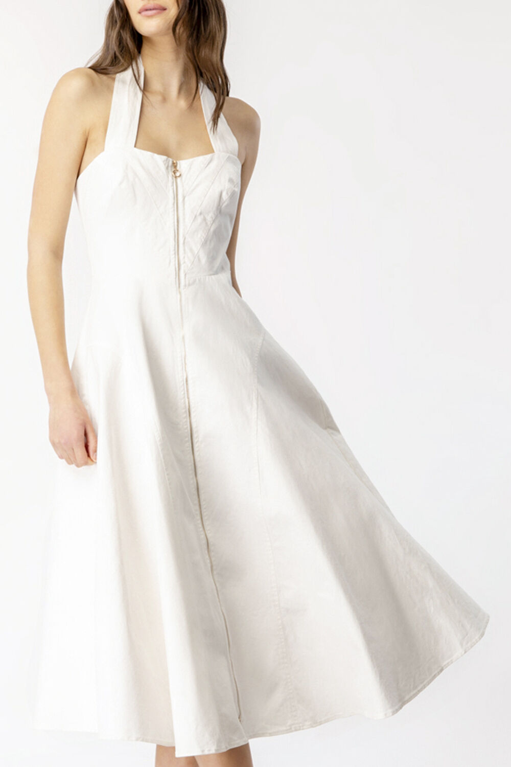 MIDI HALTER UTILITY DRESS