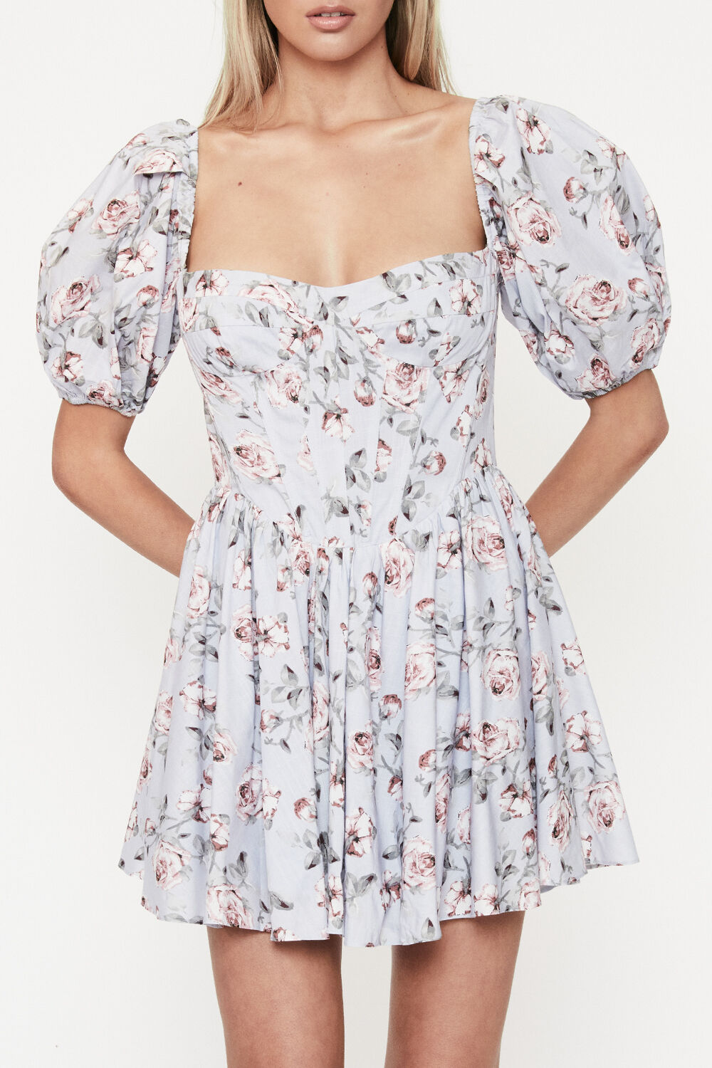 KIAH CORSET MINI DRESS in colour TAP SHOE