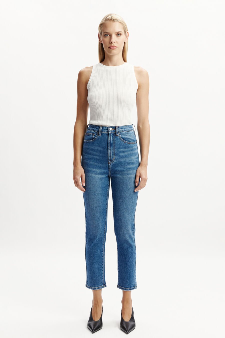 HEIDI STRAIGHT LEG JEANS II in colour DARKDENIM
