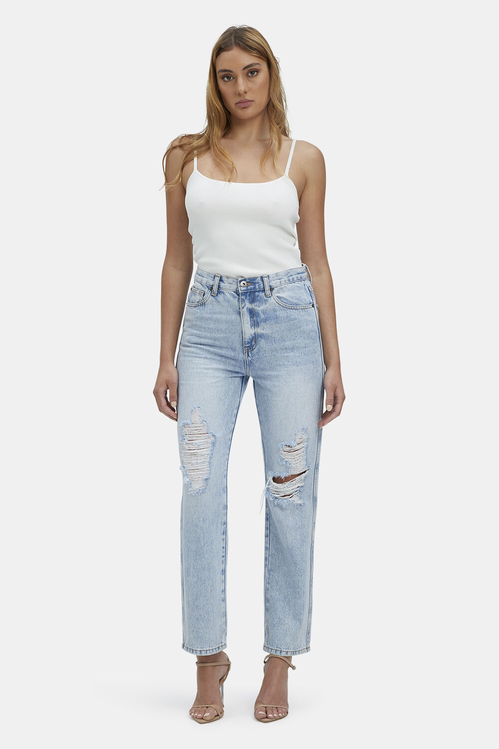 EVA STRAIGHT LEG JEAN in colour MIDNIGHT NAVY