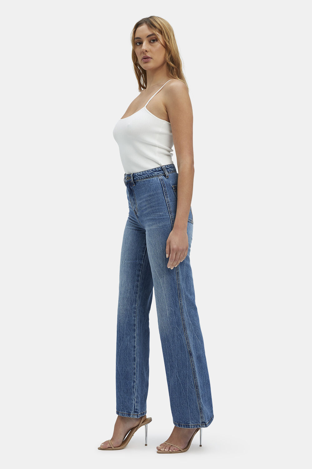 BIRKIN FLARE LEG JEAN in colour MIDNIGHT NAVY