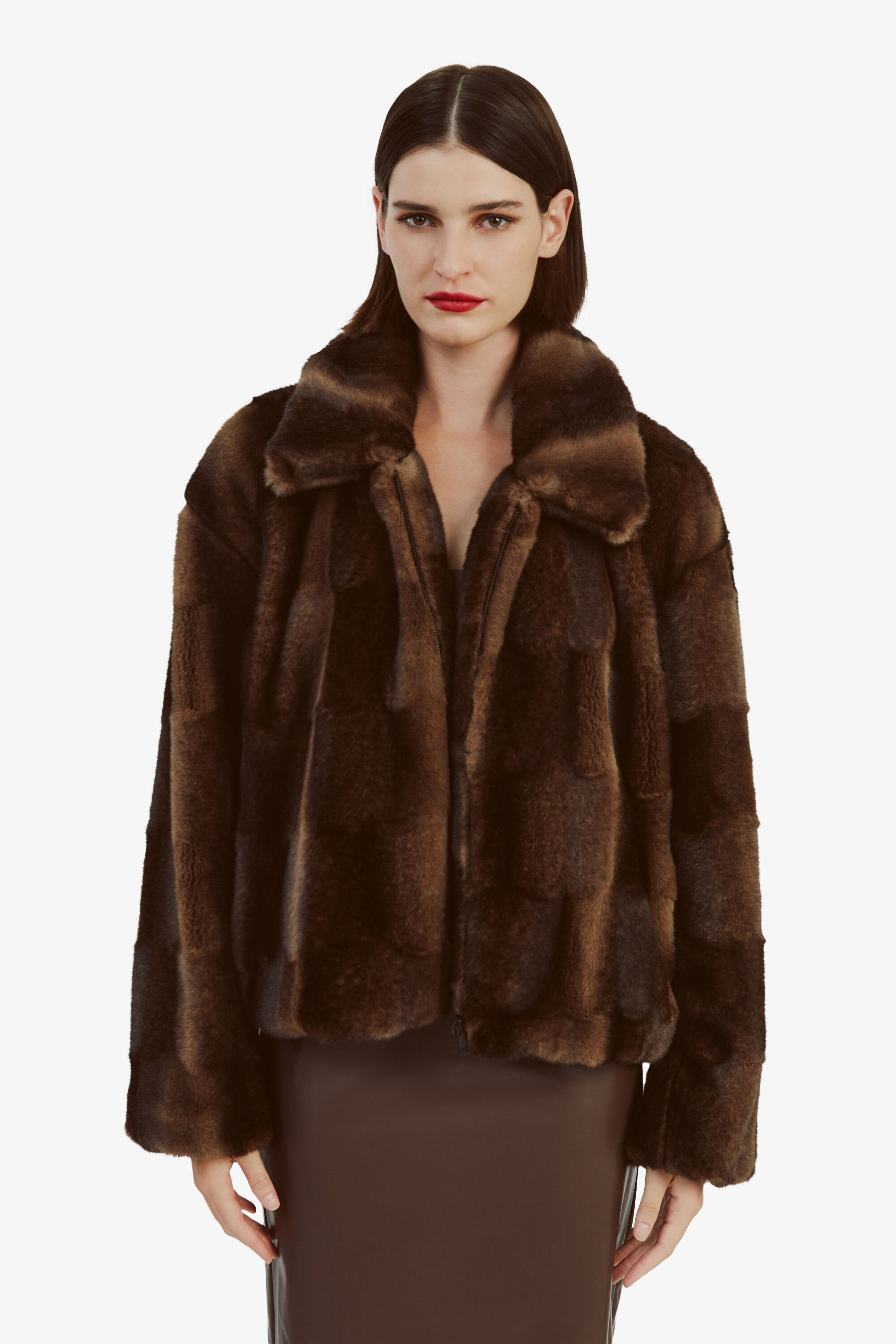 Bardot faux fur coat online