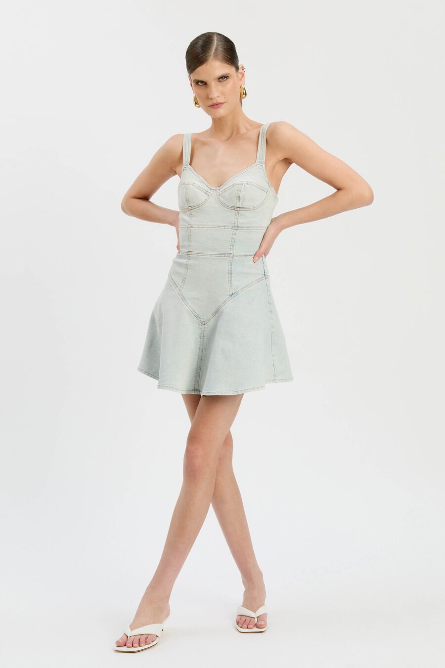 Reyna Denim Mini Dress