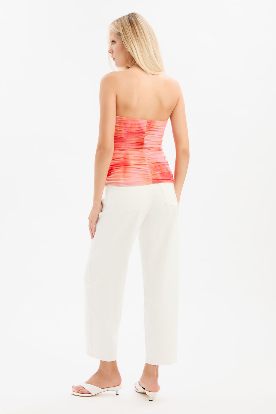 Stephanie Printed Mesh Top