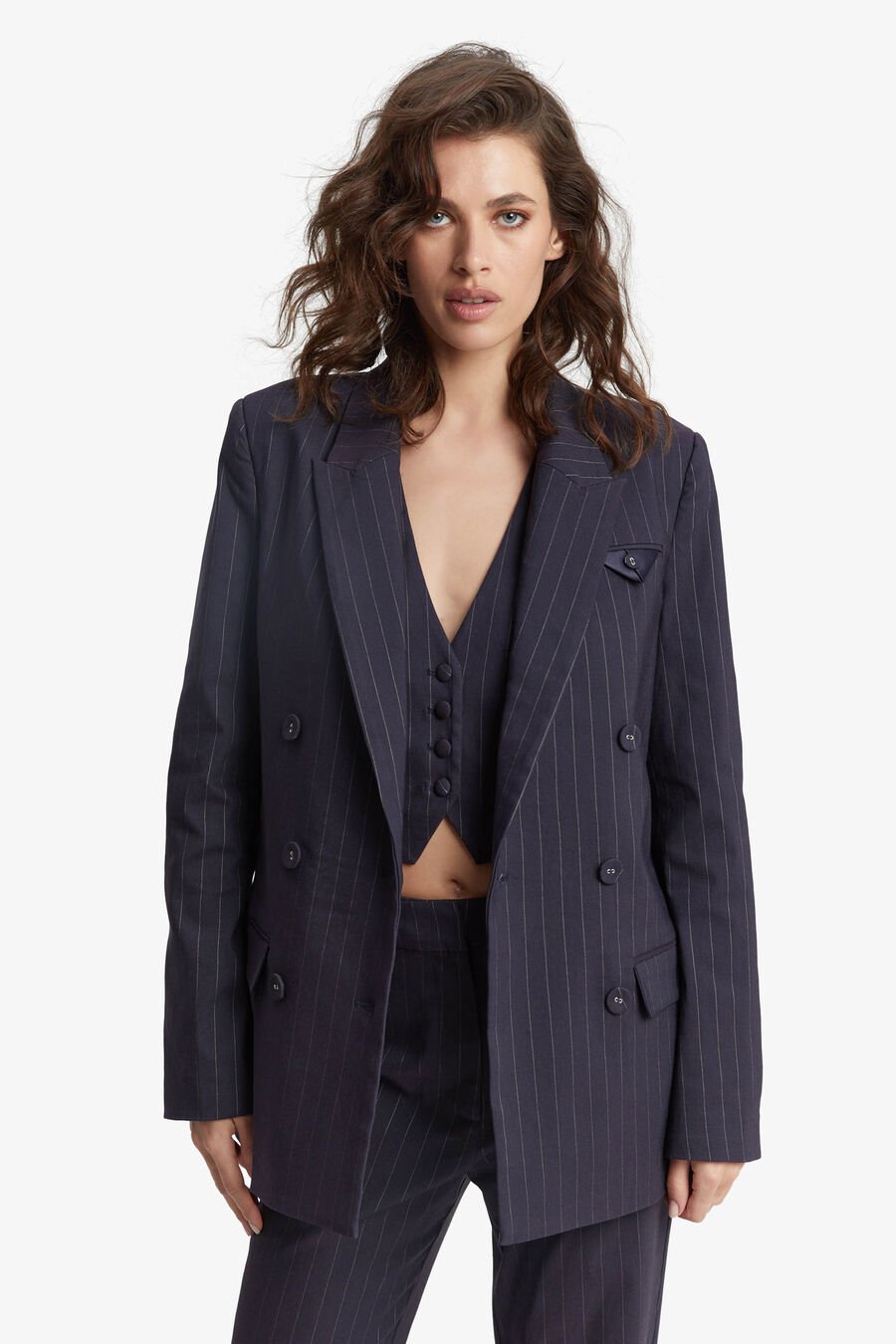 Sloane Pin Stripe Blazer