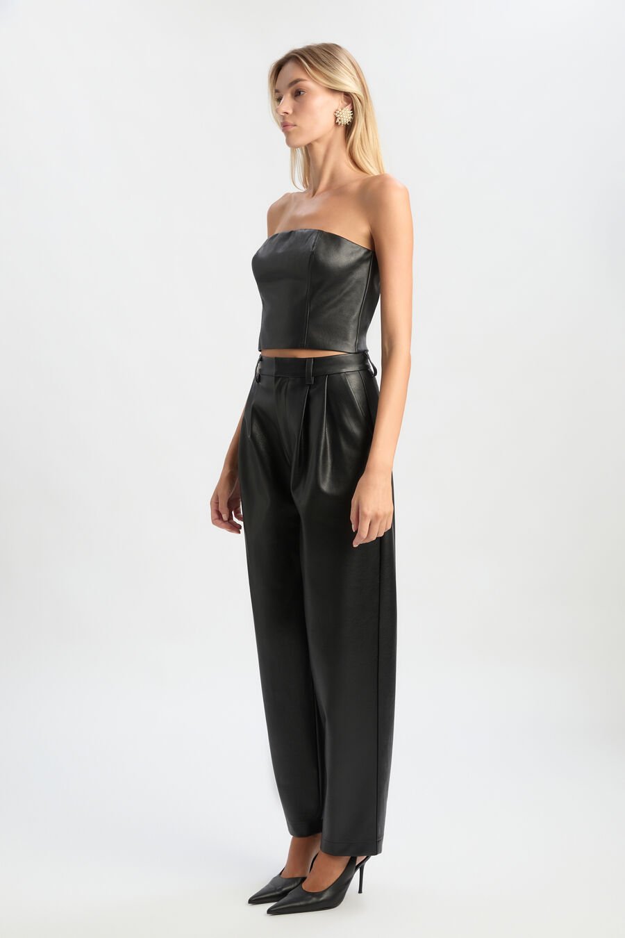 Kelsa Vegan Leather Pant