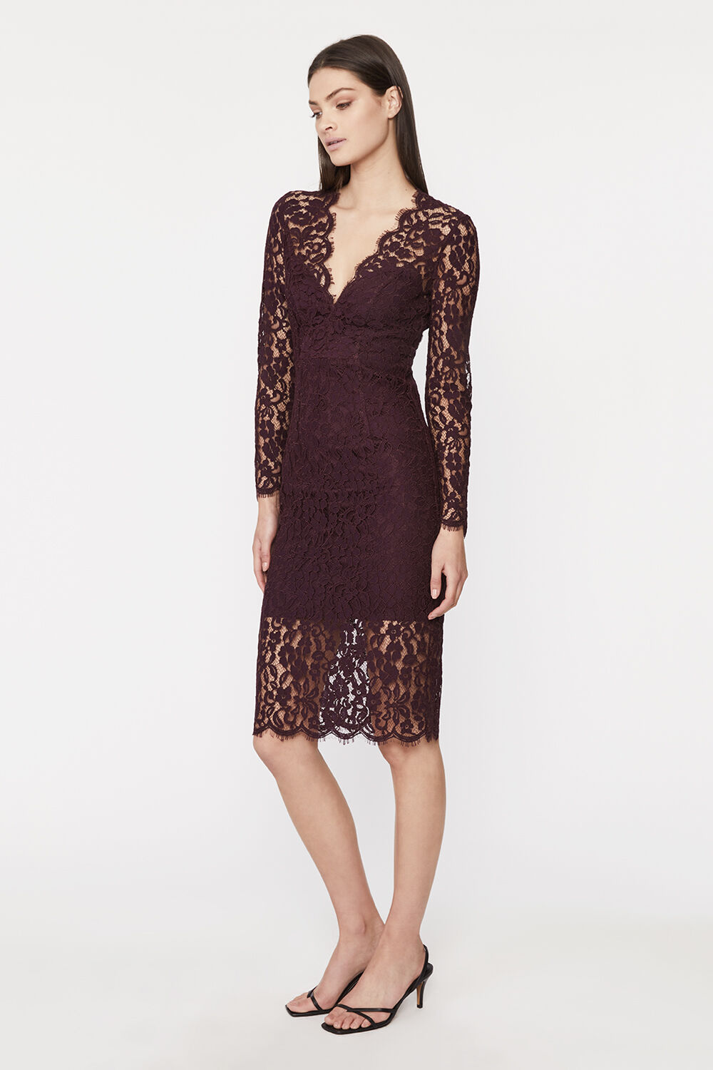 Bardot midnight lace dress discount