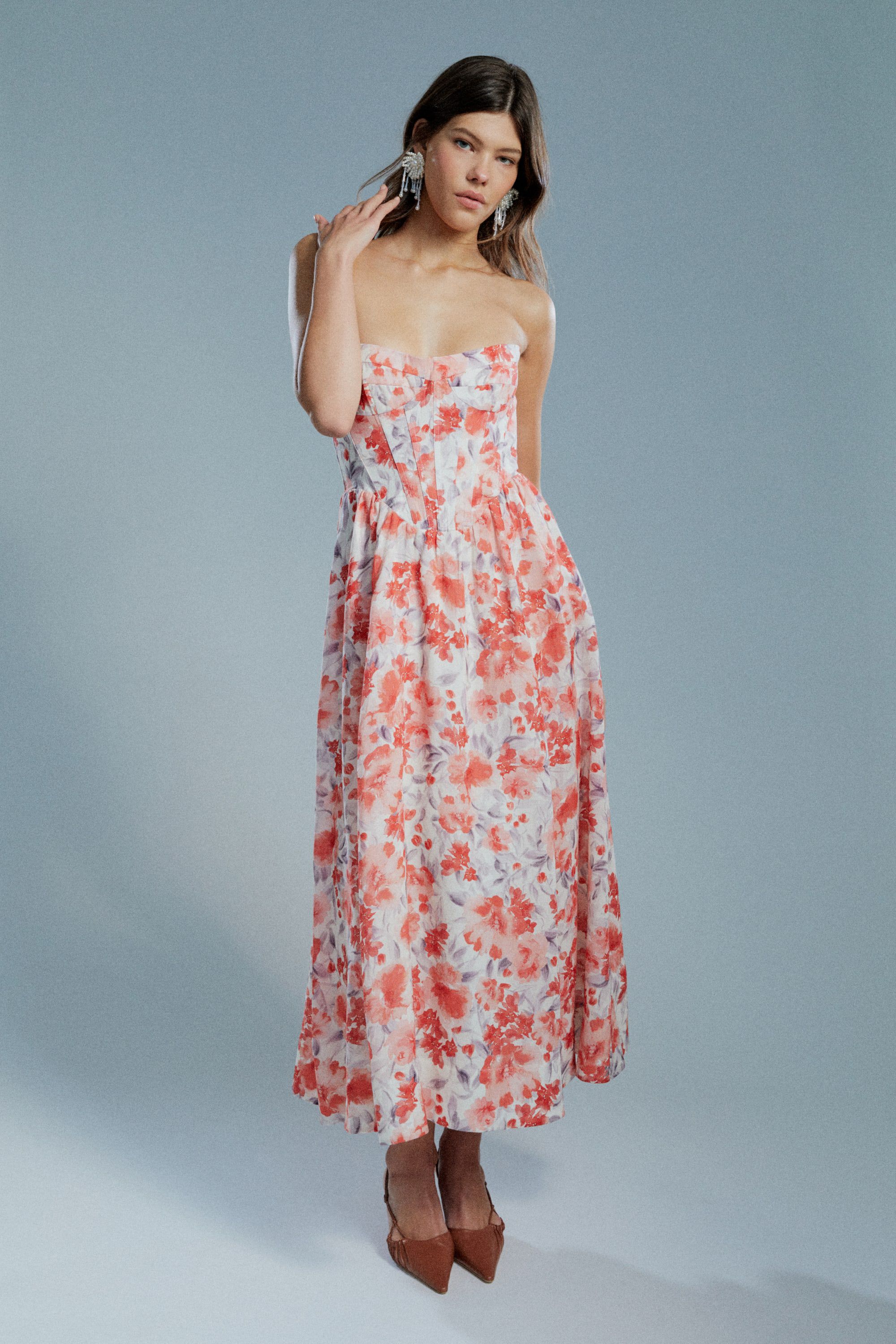 Marini chloi bardot top dress