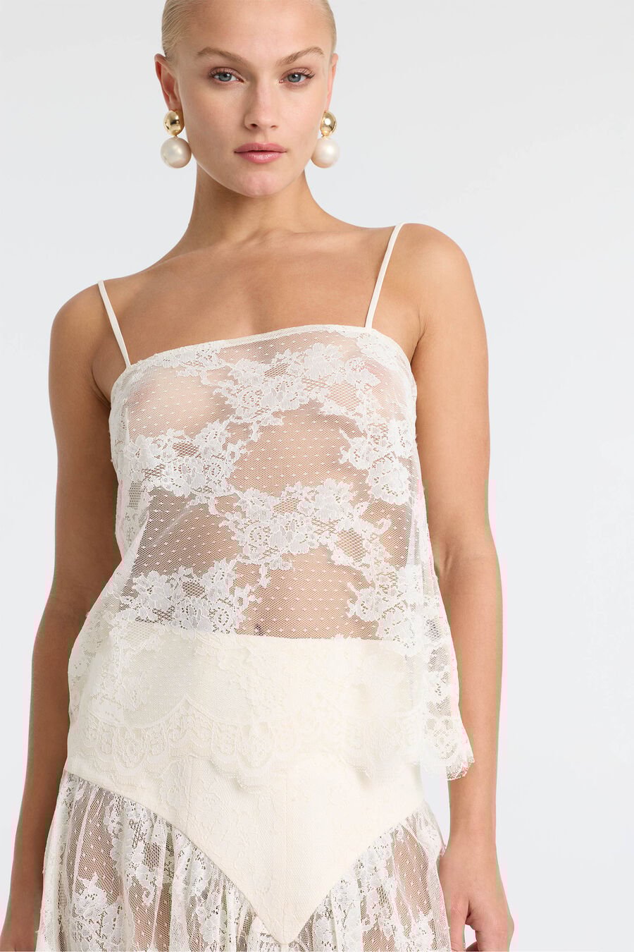 Hildie Sheer Lace Cami