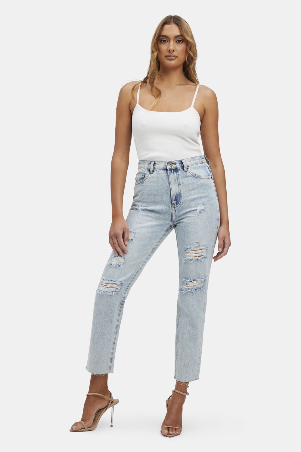 CARA STRAIGHT LEG JEAN IN INDIGO in colour TRUE NAVY