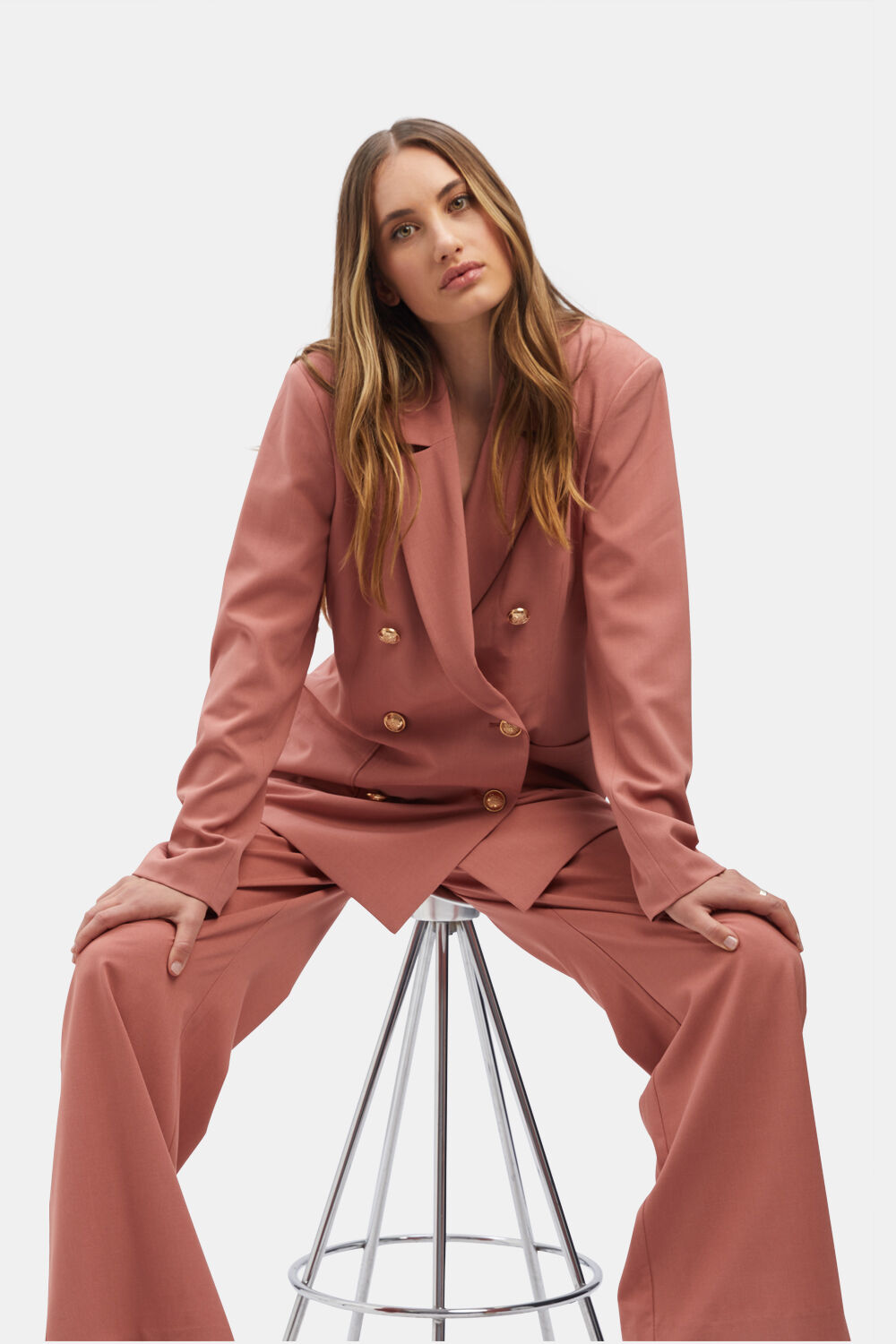 Dusty rose women's blazer sale