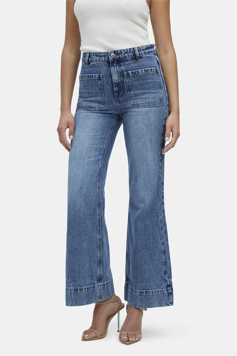 LINCOLN FLARE LEG JEAN in colour MIDNIGHT NAVY