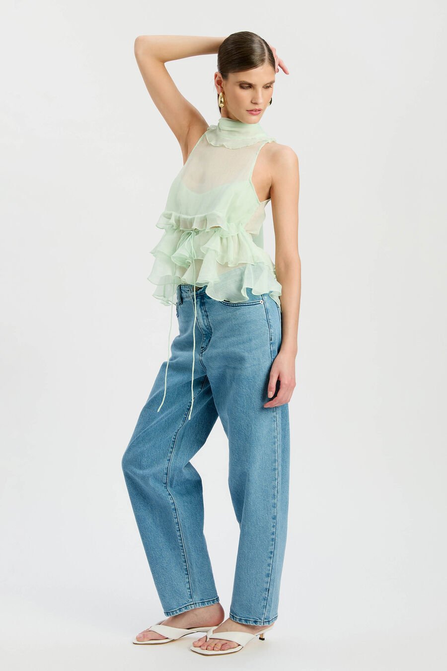 Cynthia Ruffle Blouse