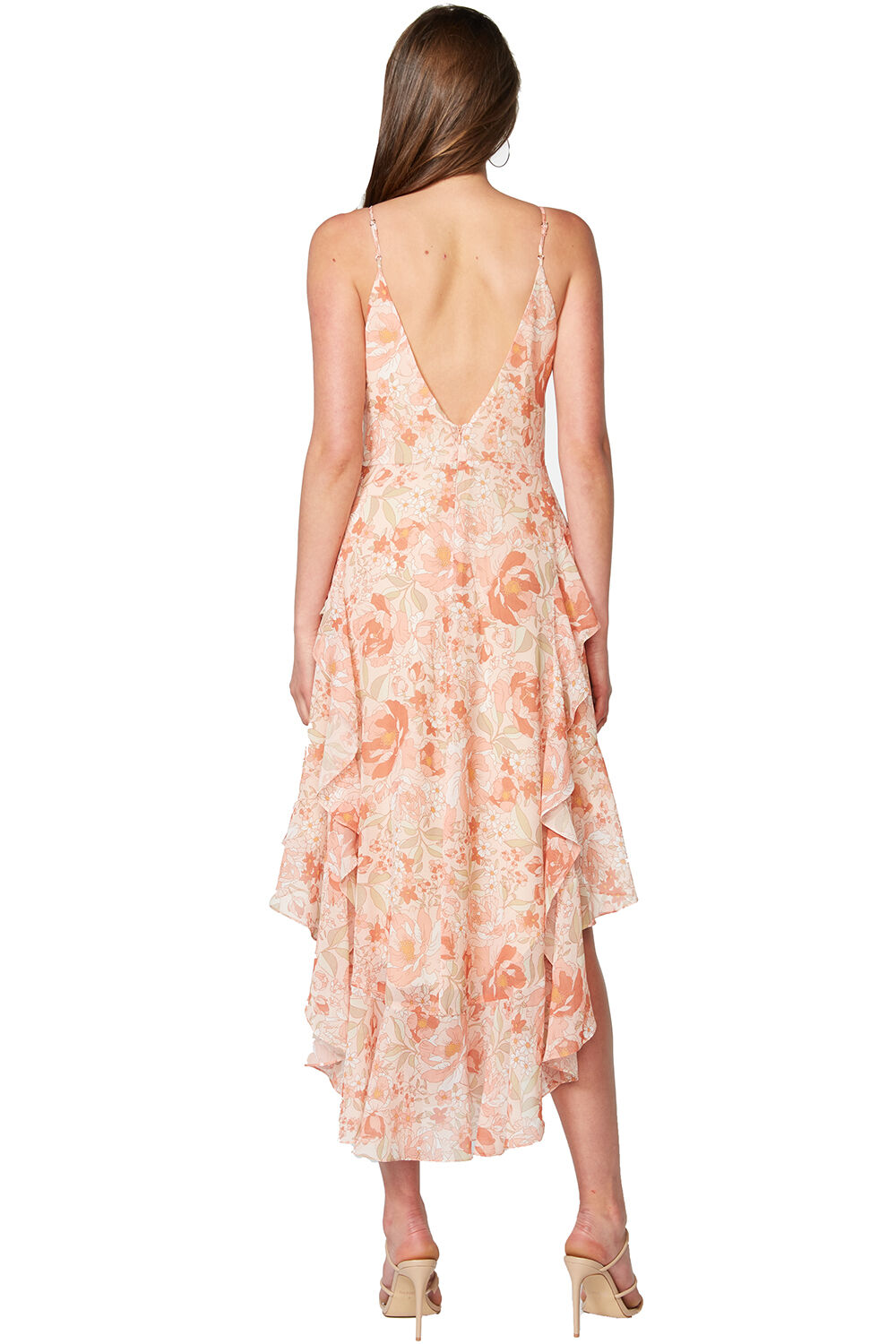 Rochelle Flutter Dress in Retro | Bardot