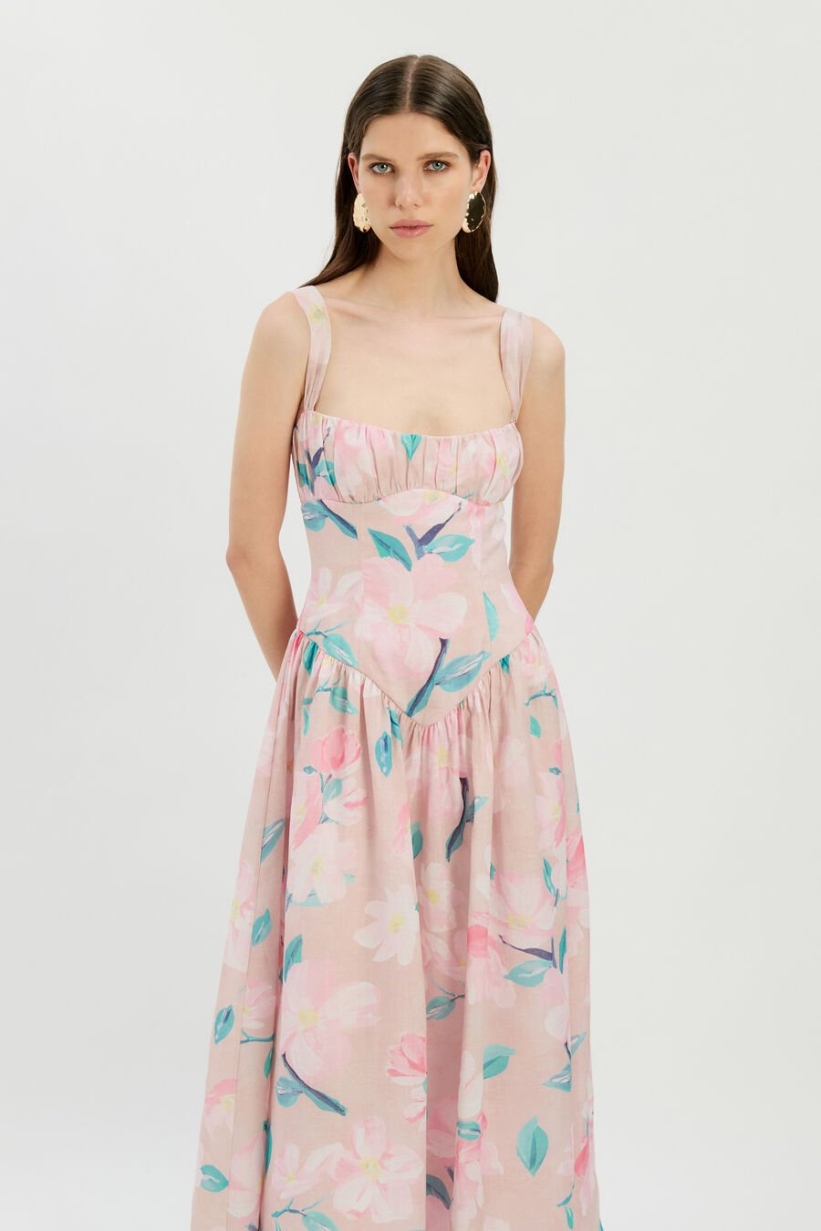 Cartia Printed Midi Dress