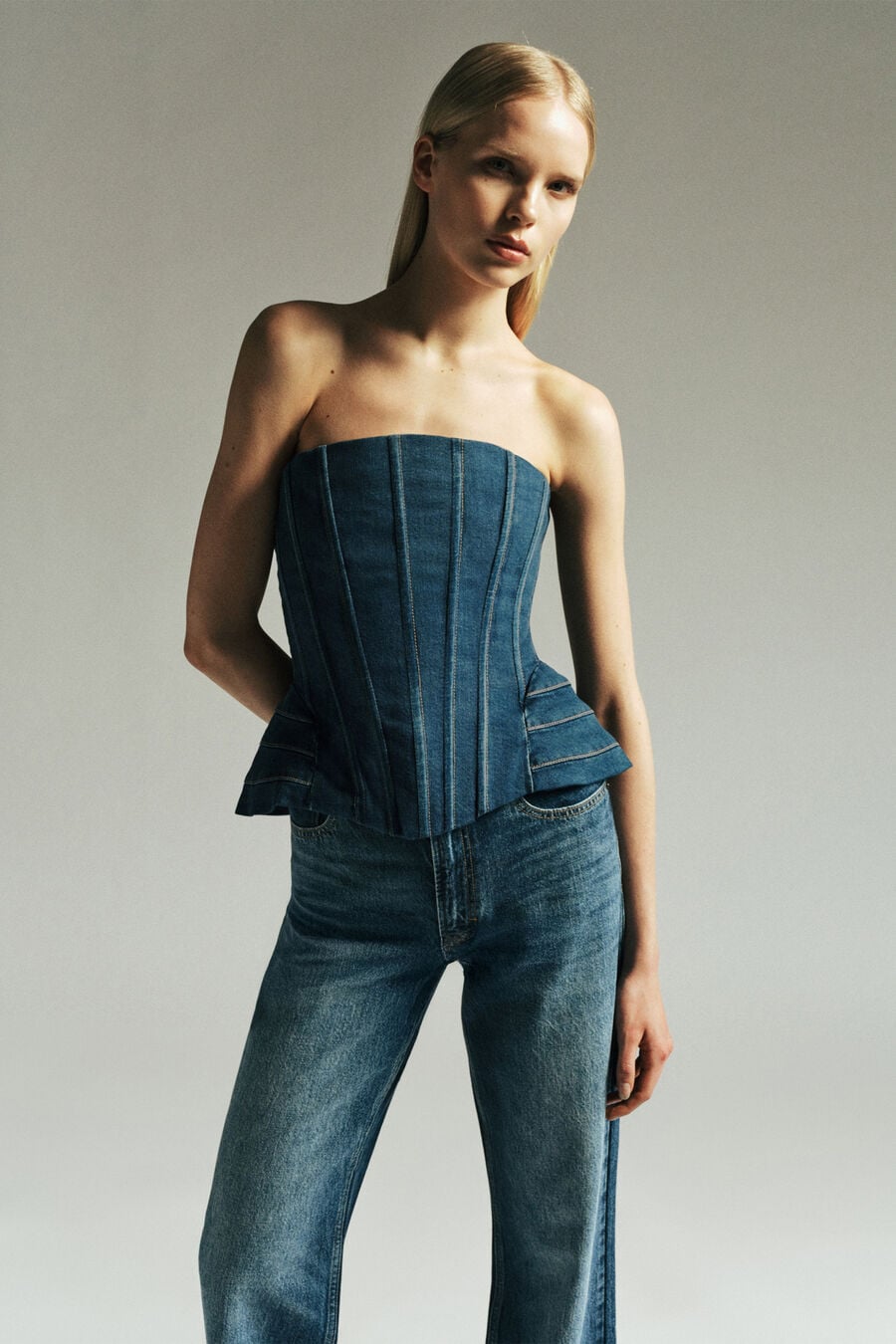 030 Denim Bustier
