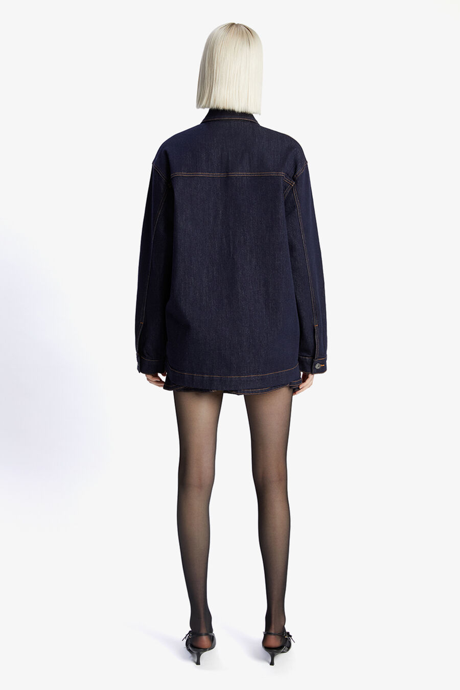 KEELY DENIM JACKET in colour DARK