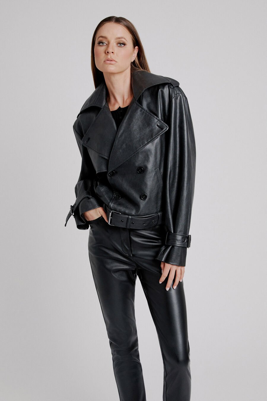 Double Breasted Biker Jacket