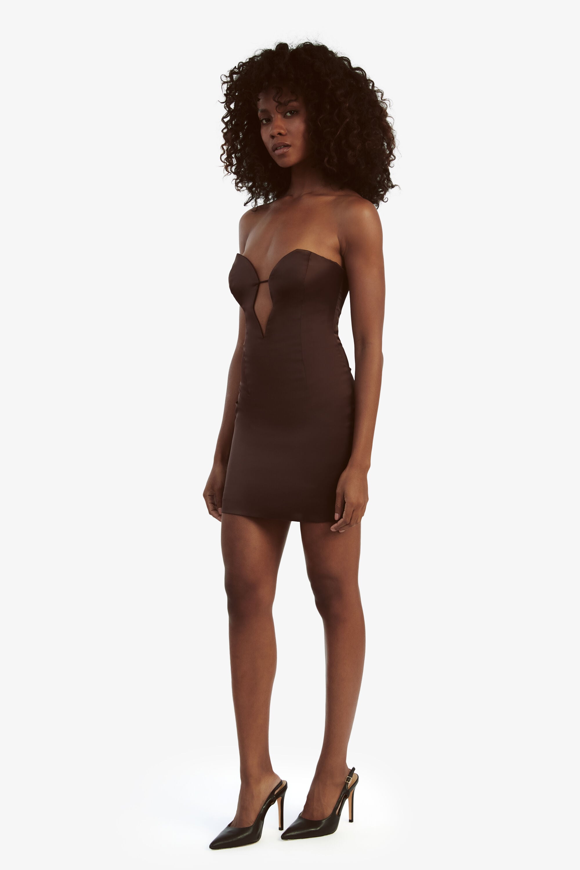 bardot eleni mini dress Bardot Eleni Bow Back Satin Mini Dress