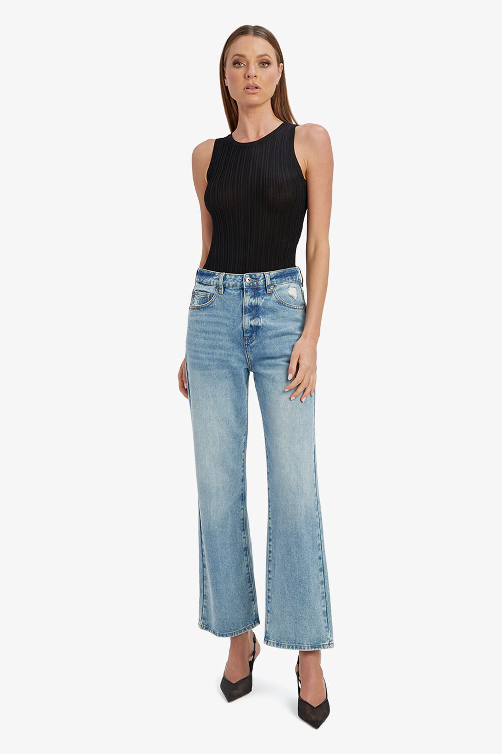 PIA STRAIGHT JEAN IN VINTAGE in colour MIDNIGHT NAVY