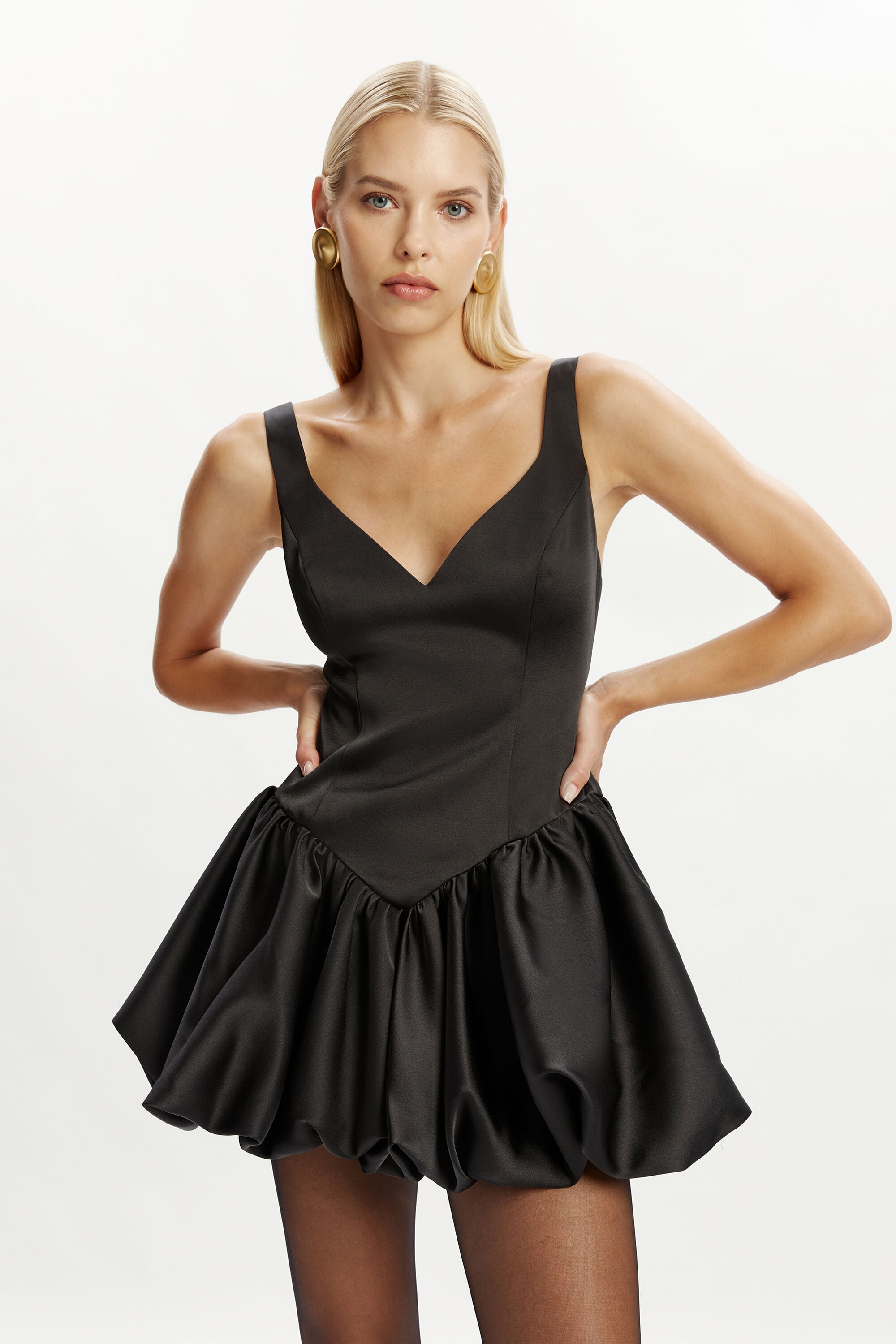 Oria Bubble Mini Dress In Black | Bardot Oria Bubble Mini Dress In Black | Bardot