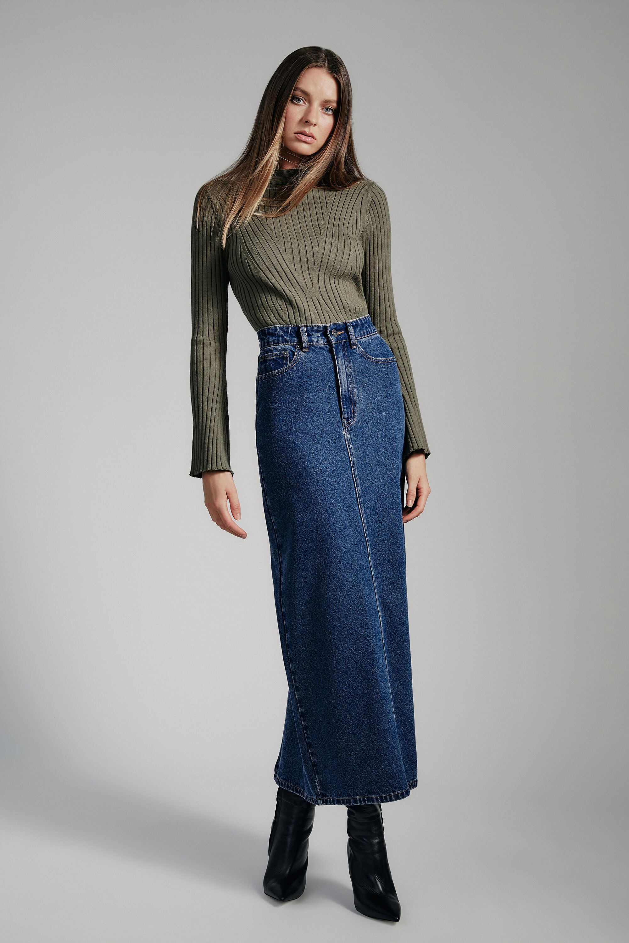 Women s Denim Skirts Wardrobe Staple Denim Styles Bardot