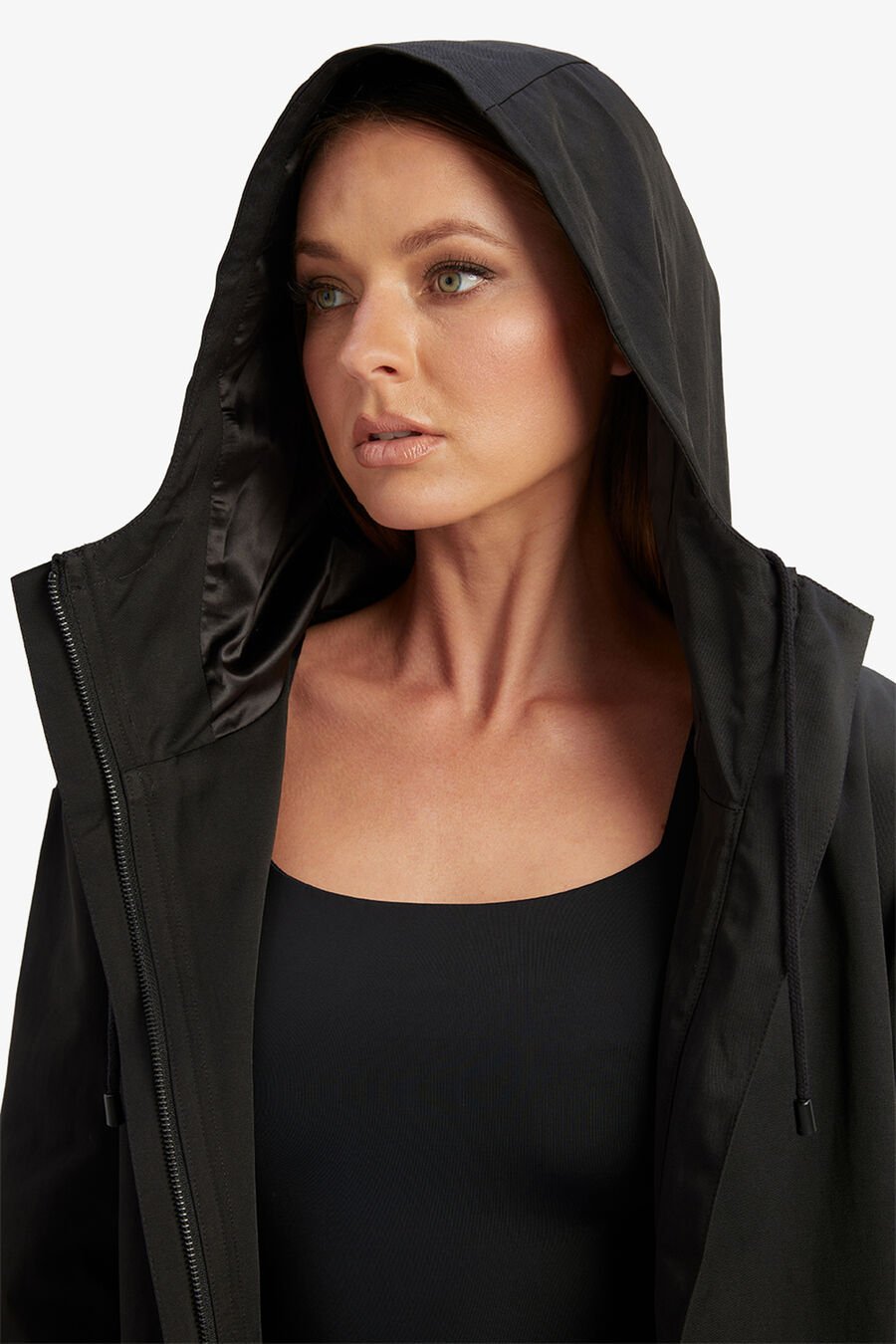ASTORA HOODED JACKET in colour BLACK