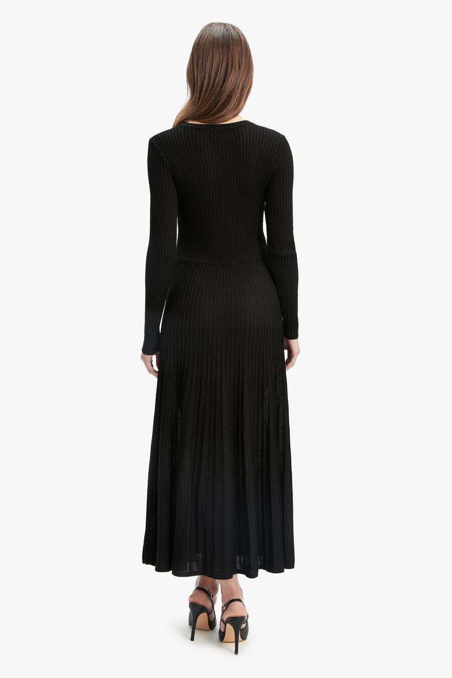 Rina Pleated Knit Dress