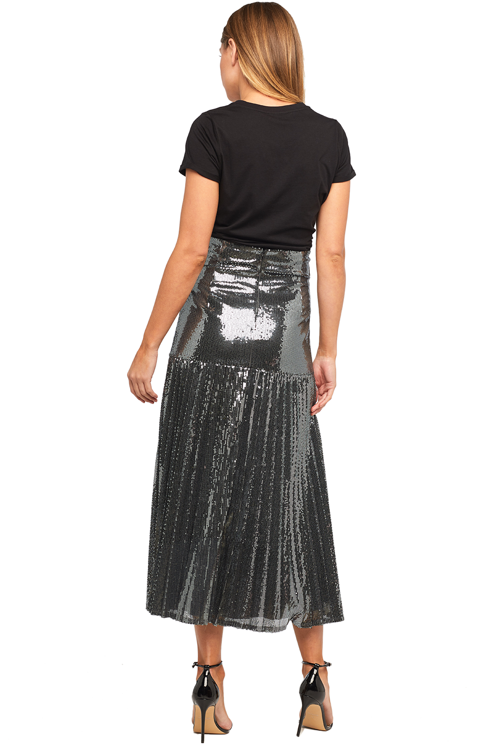 Bardot pleated sequin skirt clearance